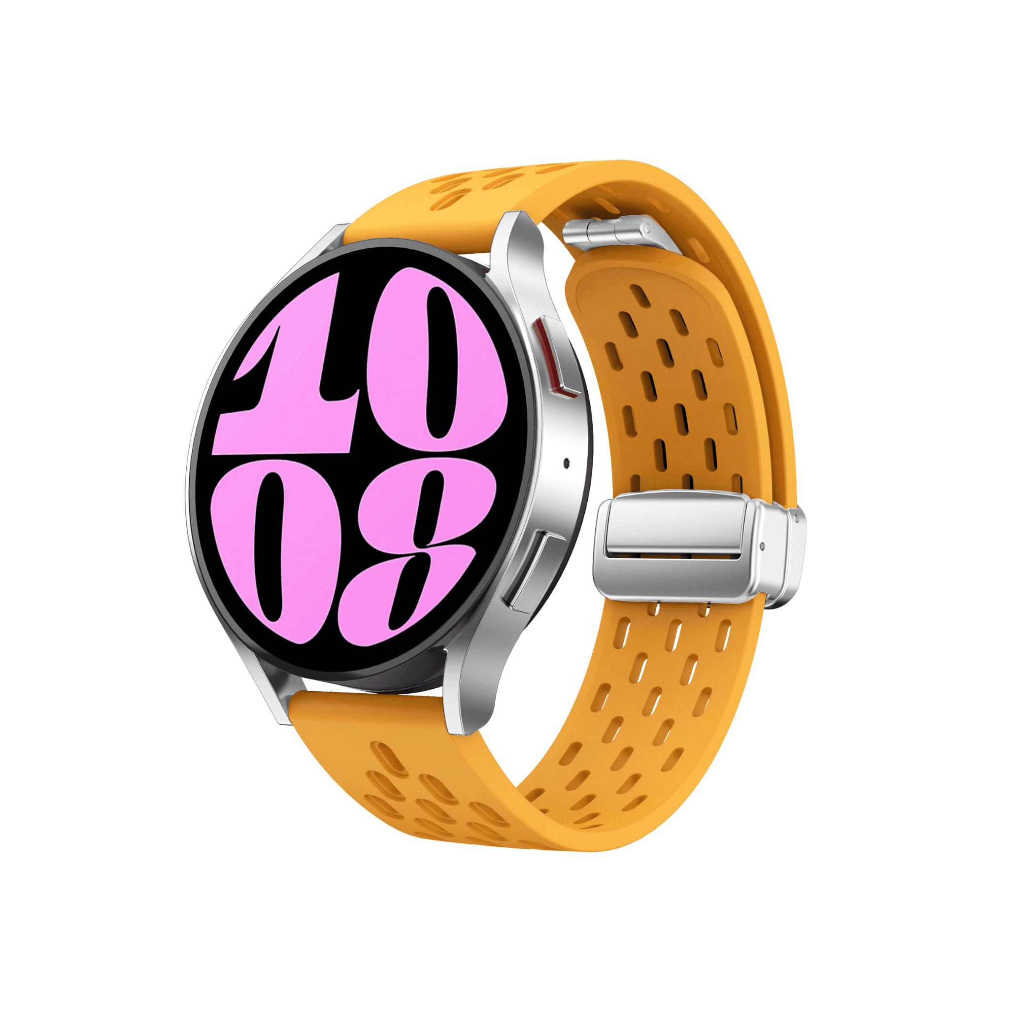 Smartwatch mit Active Plus Sportarmband in Gelb – auffälliges Design mit atmungsaktivem Silikon